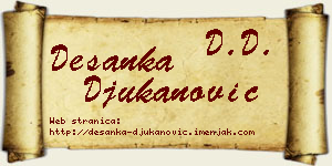 Desanka Đukanović vizit kartica